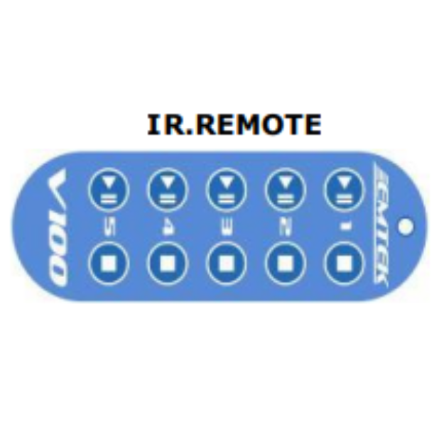 IR.REMOTE: 5-Channel Infrared Remote Control for V100 and P100 Equipment