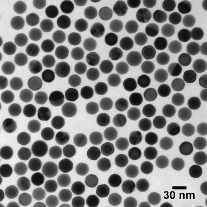 Ultra Uniform Gold Nanoparticle Standards - 1E8 p/mL, 25 mL, 30 nm - 100 nm