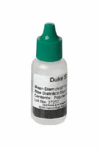 كرات PSL ، 5.0 Micron ، حجم زجاجة 15ml ، خرز البوليسترين اللاتكس ، NIST يمكن تتبعها ، شهادة معايرة الحجم متضمنة