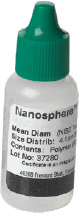 كرات PSL ، 700 nm ، حجم زجاجة 15ml ، خرز البوليسترين اللاتكس ، NIST يمكن تتبعها ، شهادة معايرة الحجم متضمنة