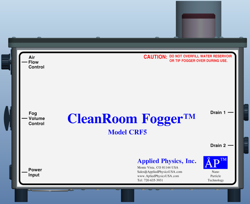 CRF5 Cleanroom Fogger - Available in December 2023