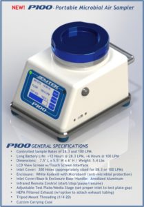 P100 Portable Microbial Air Sampler