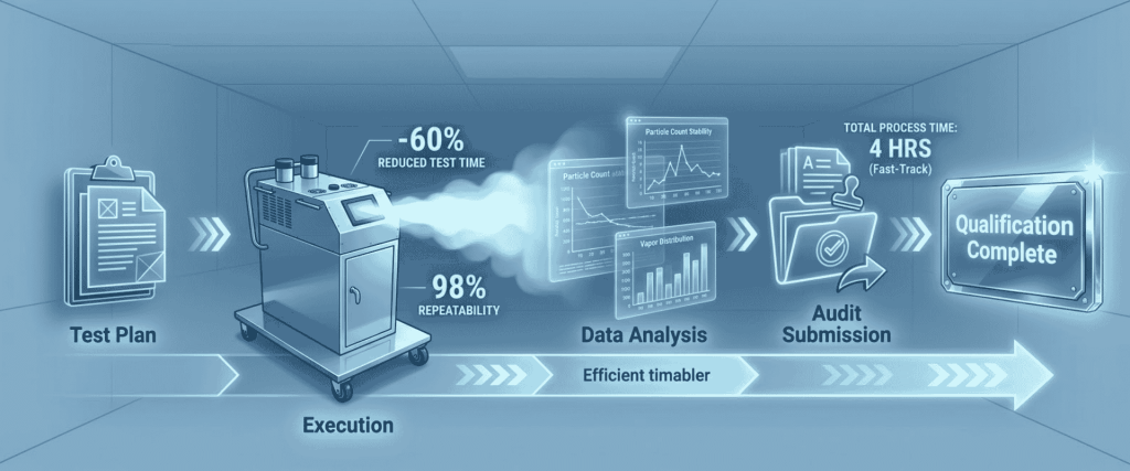 AP100 LN2 streamlines qualification with 60% less testing time, 98% repeatability, data analysis, audit submission, and approval