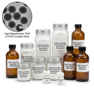 Polymer-Coated Silica Nanoparticles - Polyvinyl Acetate (PVAC)