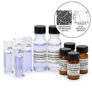 UV-Vis Traceable Silica Nanoparticles