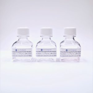 Ultra Uniform Gold Nanoparticle Standards - 1E8 p/mL, 25 mL, 30 nm - 100 nm