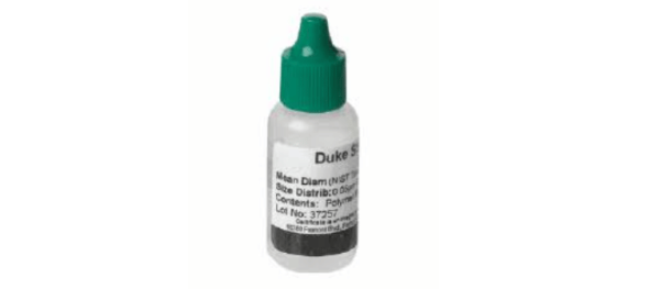 NIST-Traceable Methane Diamantane size distribution standard in a labeled dropper bottle