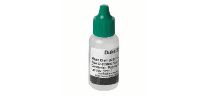 NIST-Traceable Methane Diamantane size distribution standard in a labeled dropper bottle
