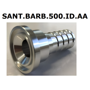Sanitary Tube Connector for 0.500″ ID Tubing – Aluminum