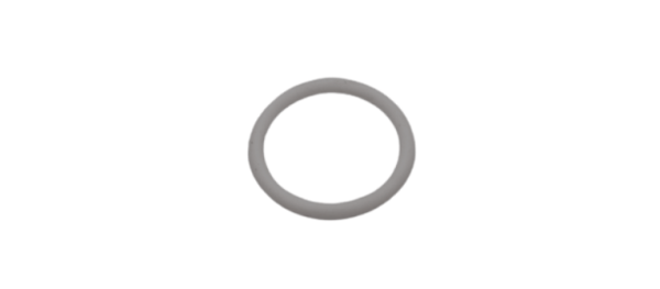UV Chamber gray circular sealing ring isolated