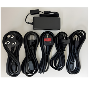 AC to DC Global Power SupplyCharger & (Applicable) Power Cord.