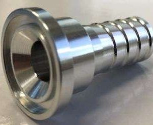 Sanitary Tube Connector for 0.500″ ID Tubing – Aluminum