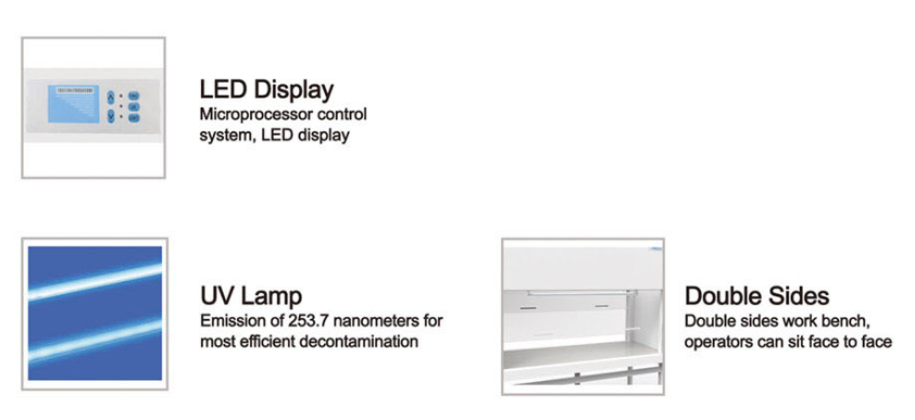 double sides laminar flow cabinet